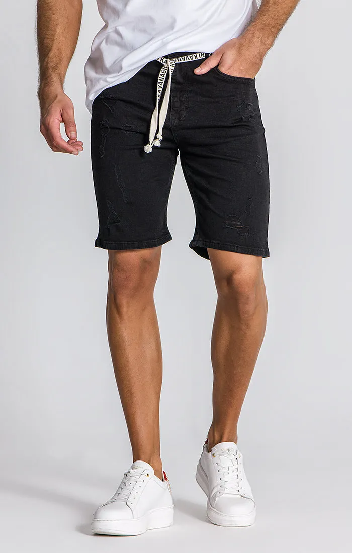 Black Label Denim Shorts