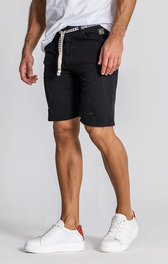 Black Label Denim Shorts