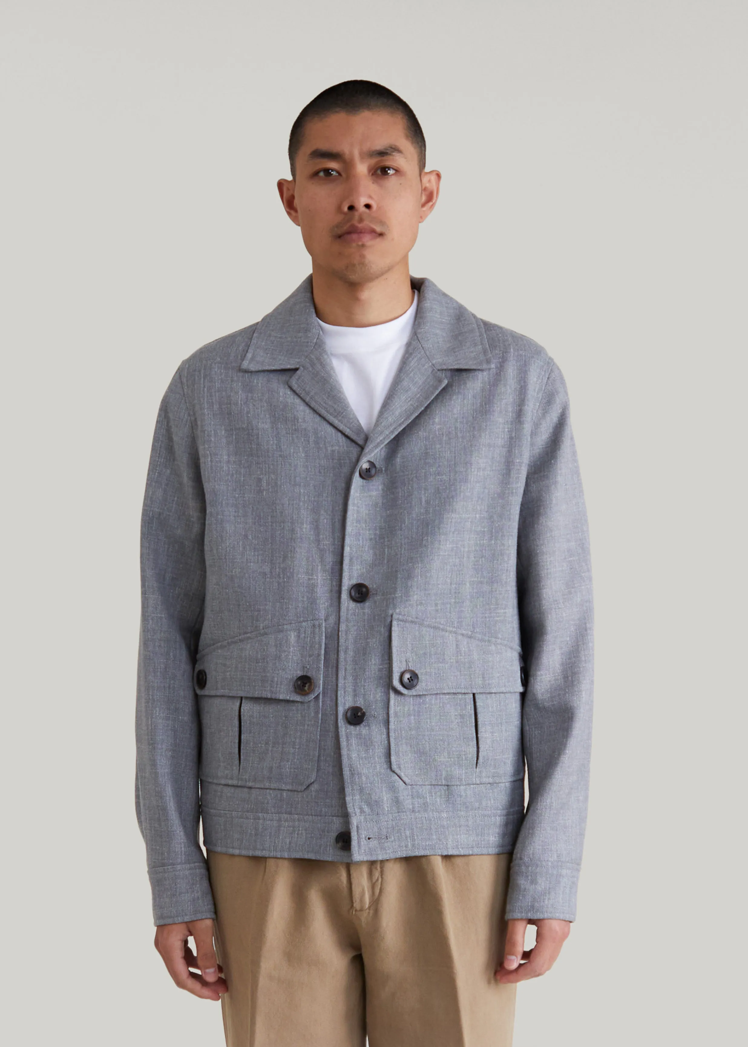 Blouson Alserio gris-bleu