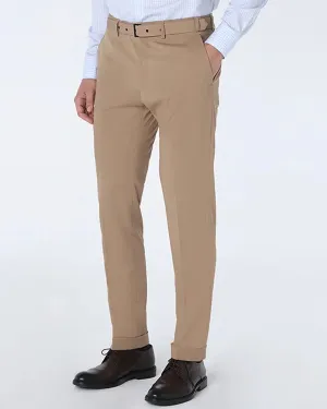 Calça Alfaiataria Super Slim Pv Caqui Aramis