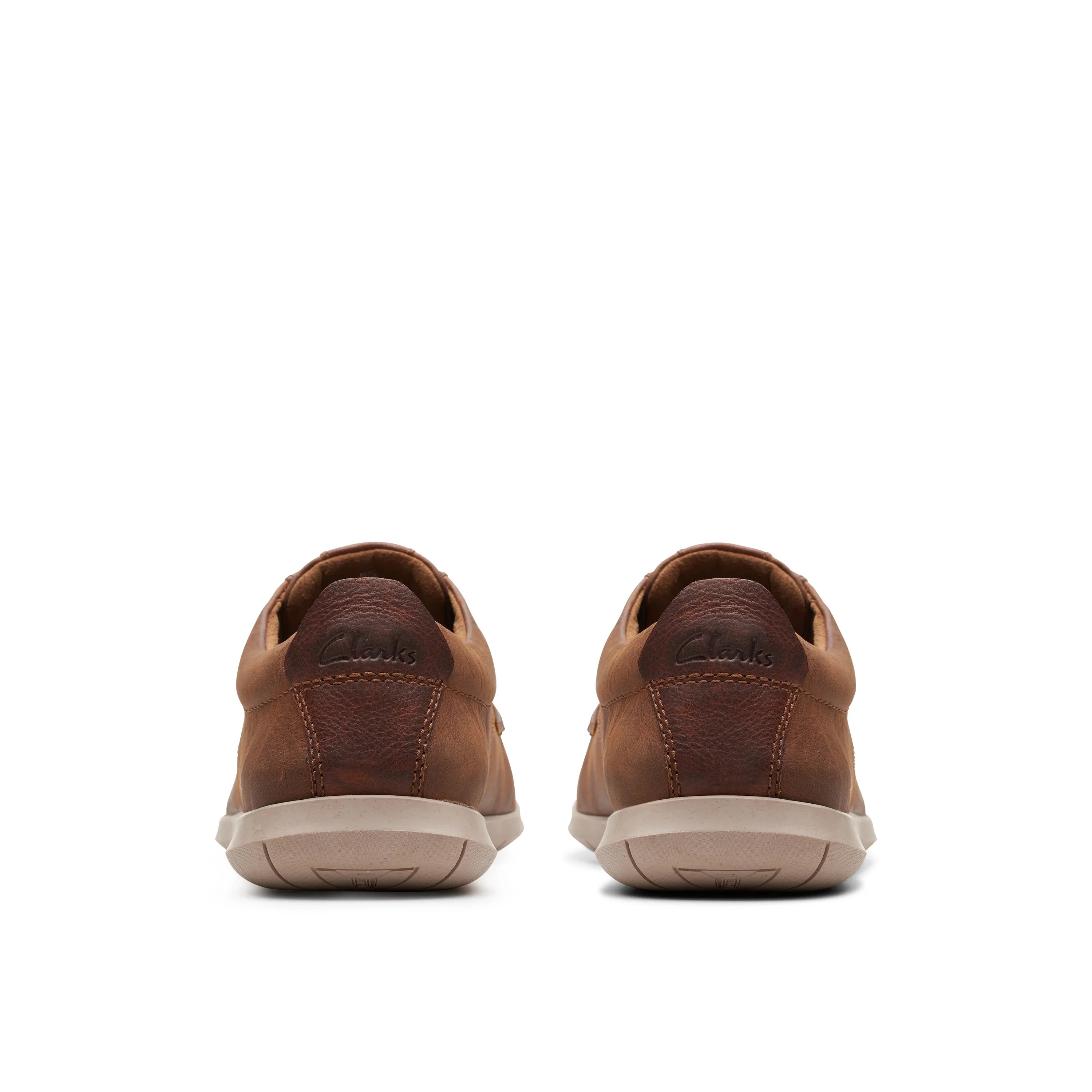 CLARKS | ZAPATOS CASUAL HOMBRE | FLEXWAY LACE DARK TAN LEATHER | MARRÓN