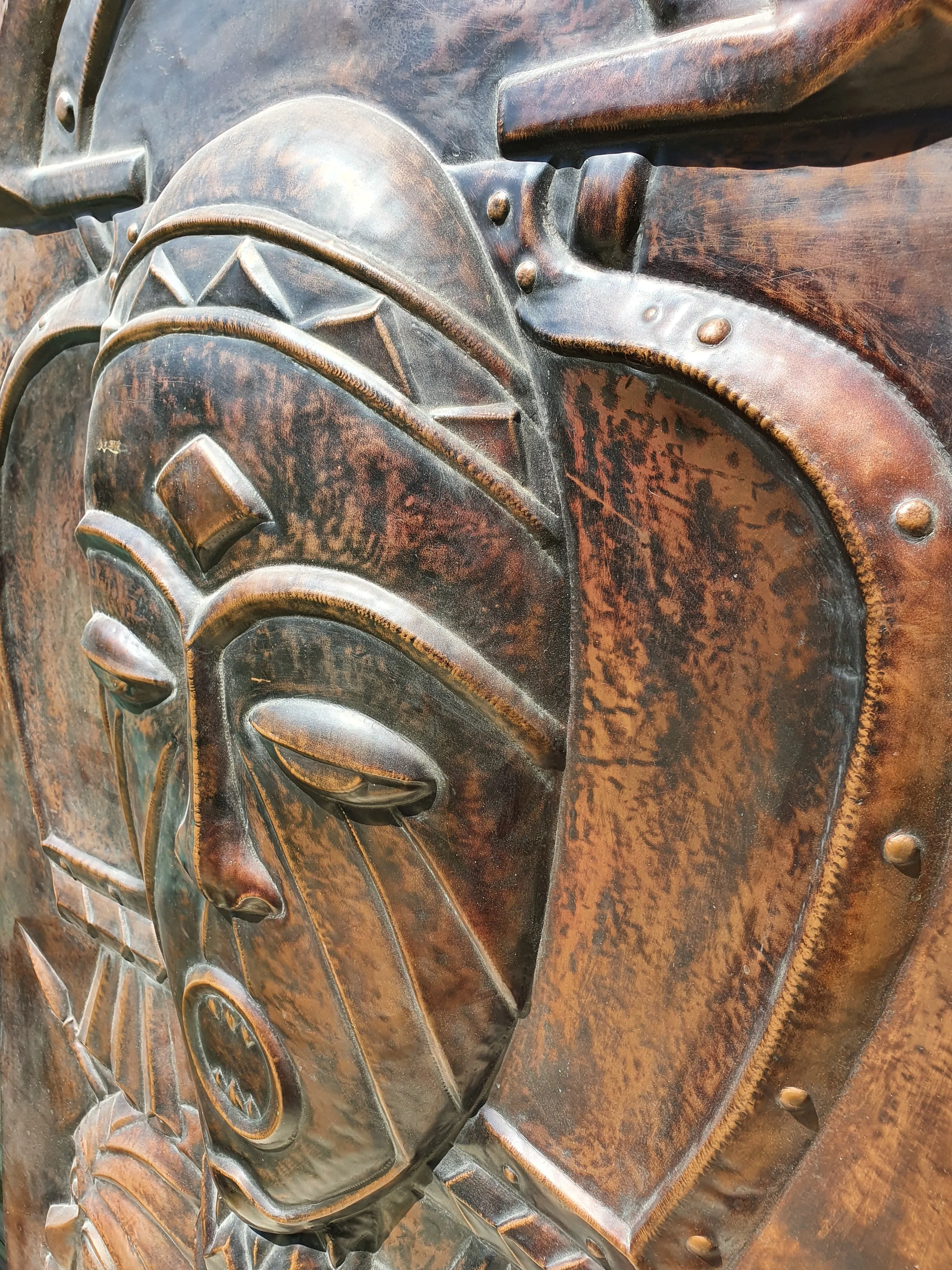 Copper Sculpture by Gabriel Kalumba Tshung Manu Africa 1970s