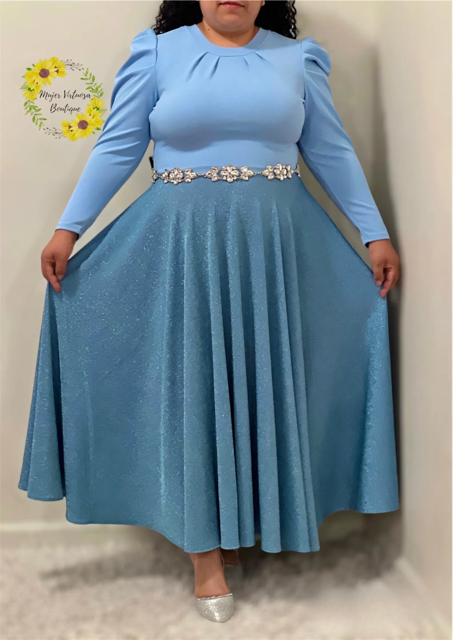 Eloisa Sky Blue Dress