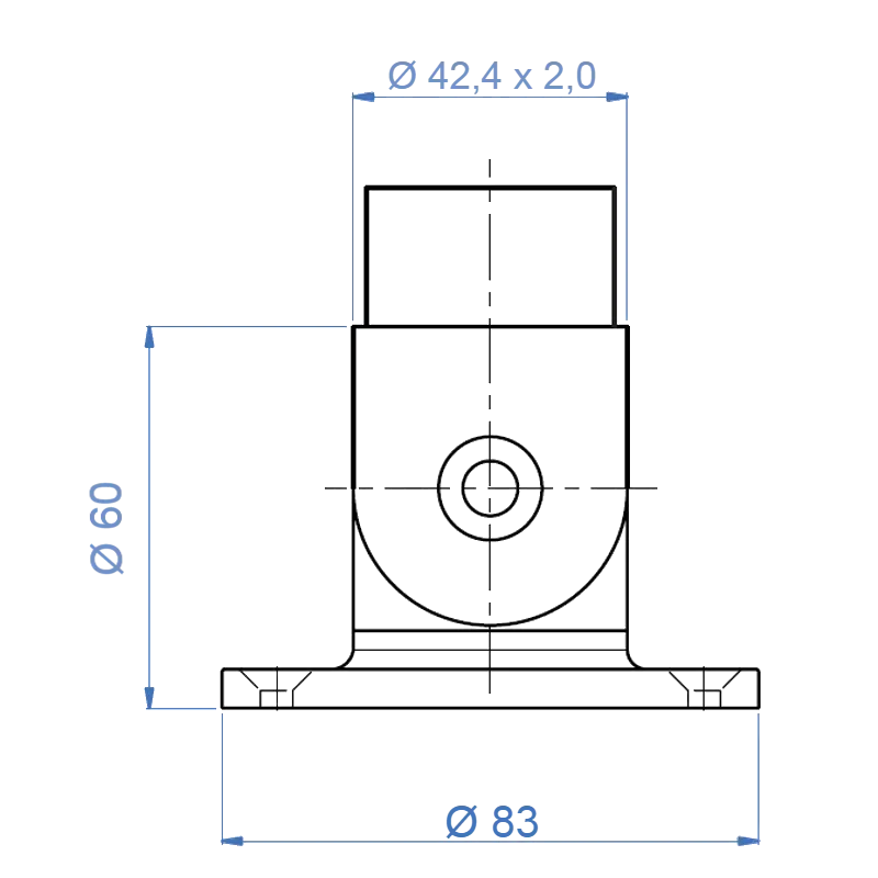 Inox® Pivotable Anchor Flange