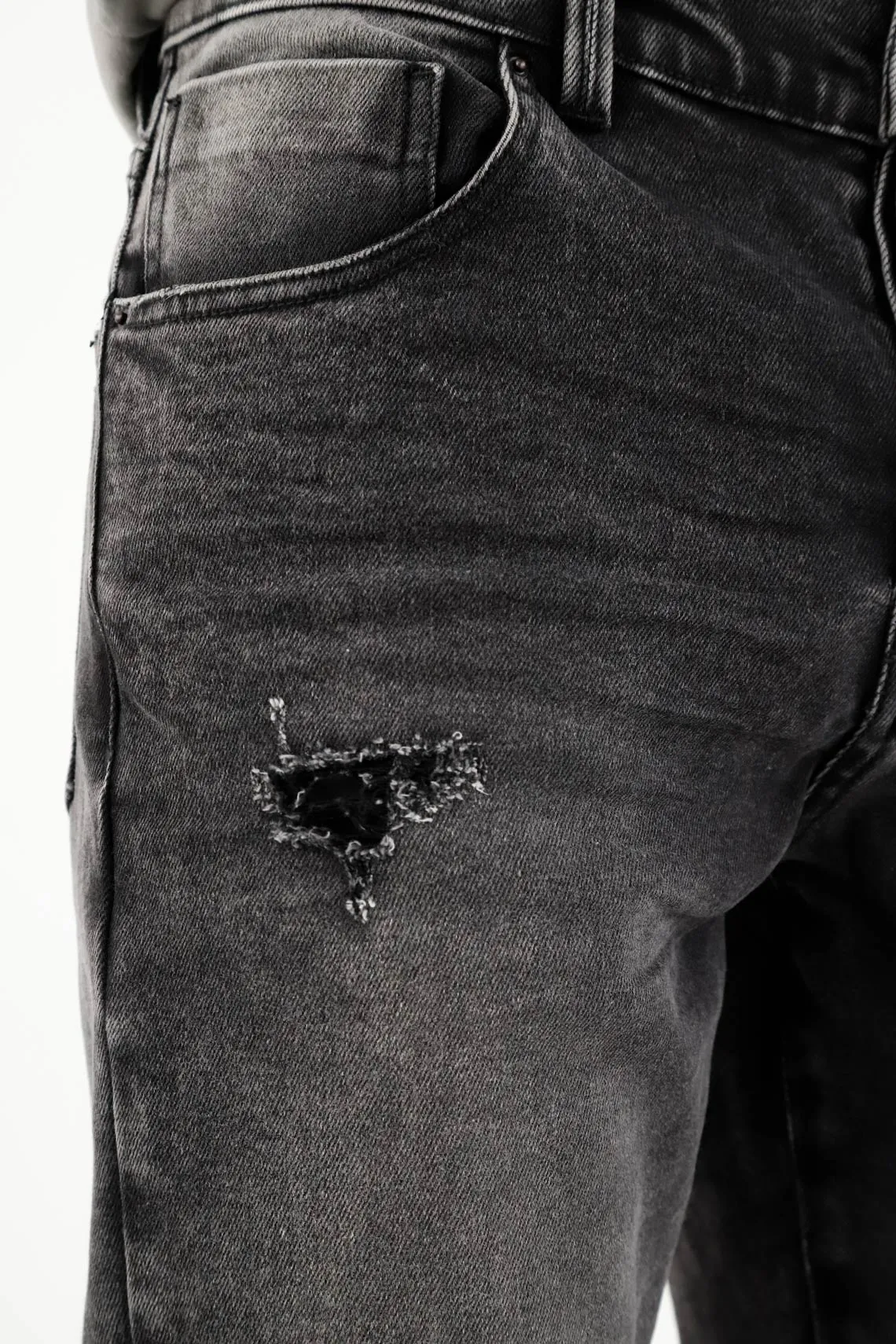 Jean azul Skinny con rotos para hombre