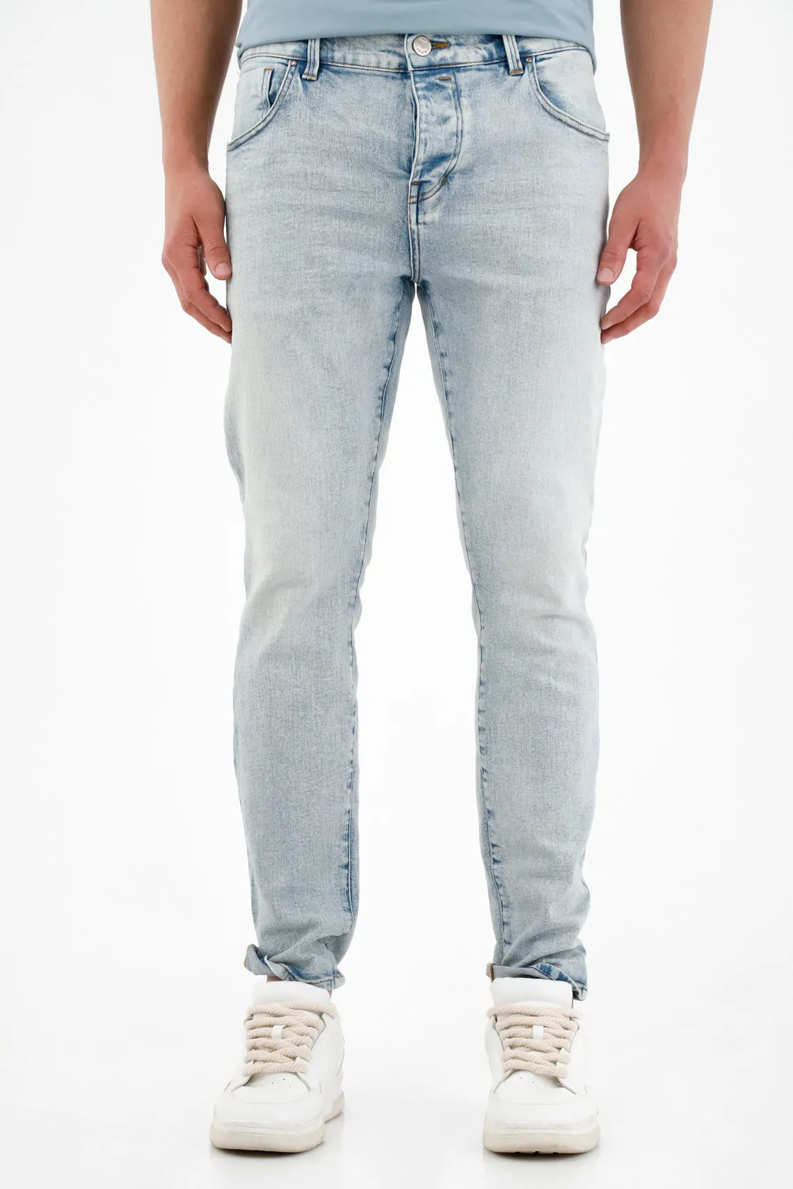 Jean azul Skinny tono claro para hombre