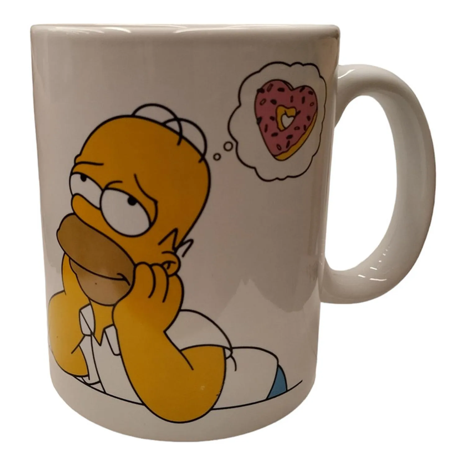 New Arrival Siglo 21 Taza Blanca Homero Corazón Dona Los Simpsons