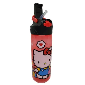 Siglo 21 Botella Transparente Roja Tapón Negro Say Hello To Me Hello Kitty