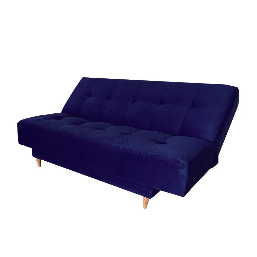 Sofa Cama London 3 Posiciones Tela Amigable a las Mascotas Azul