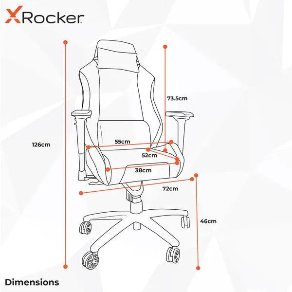 X ROCKER - CHAISE DE BUREAU EN TISSU MESSINA NOIRE